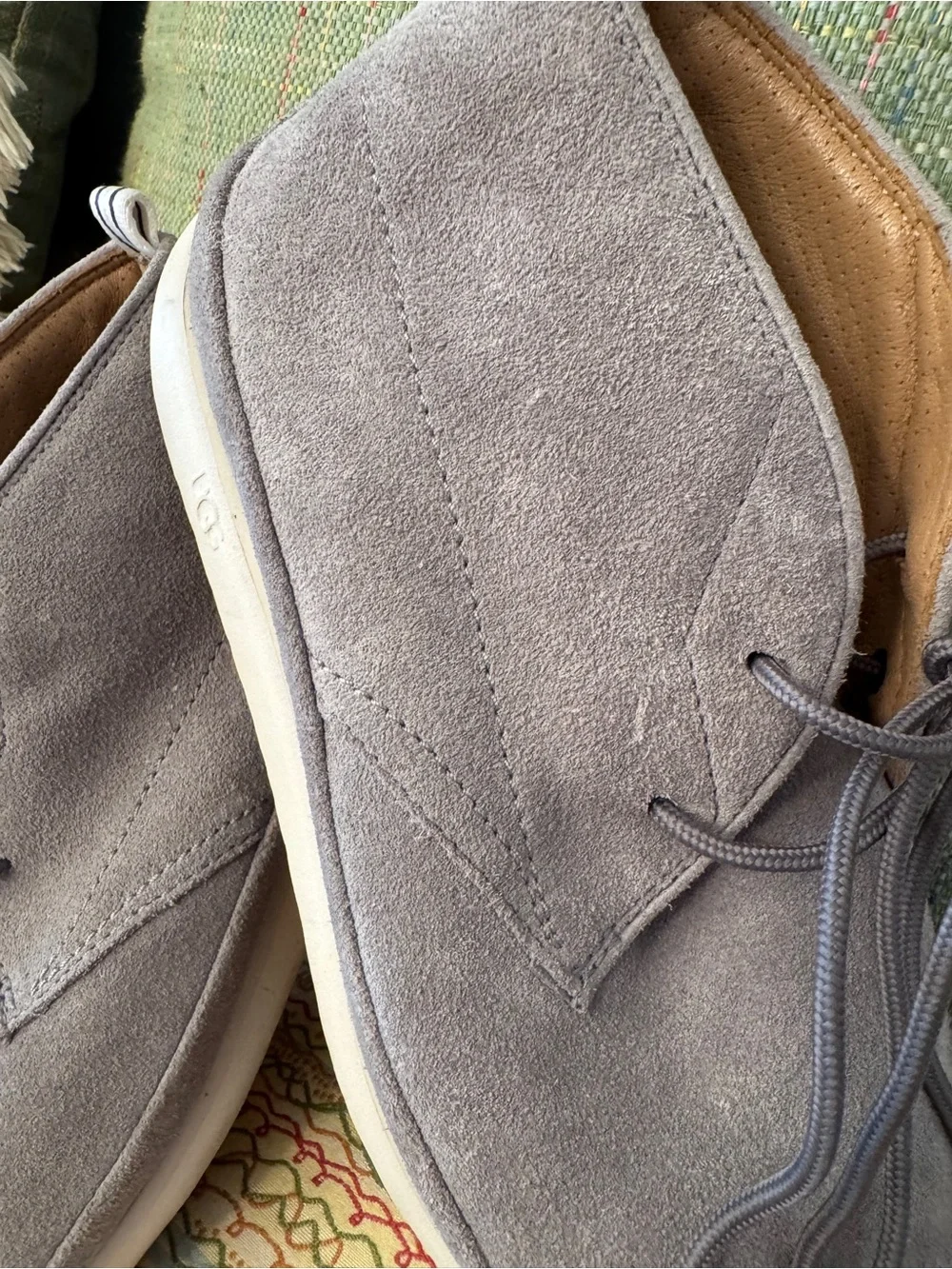 UGG Cali Chukka Suede Ankle Boots Gray Size 7.5 Casual